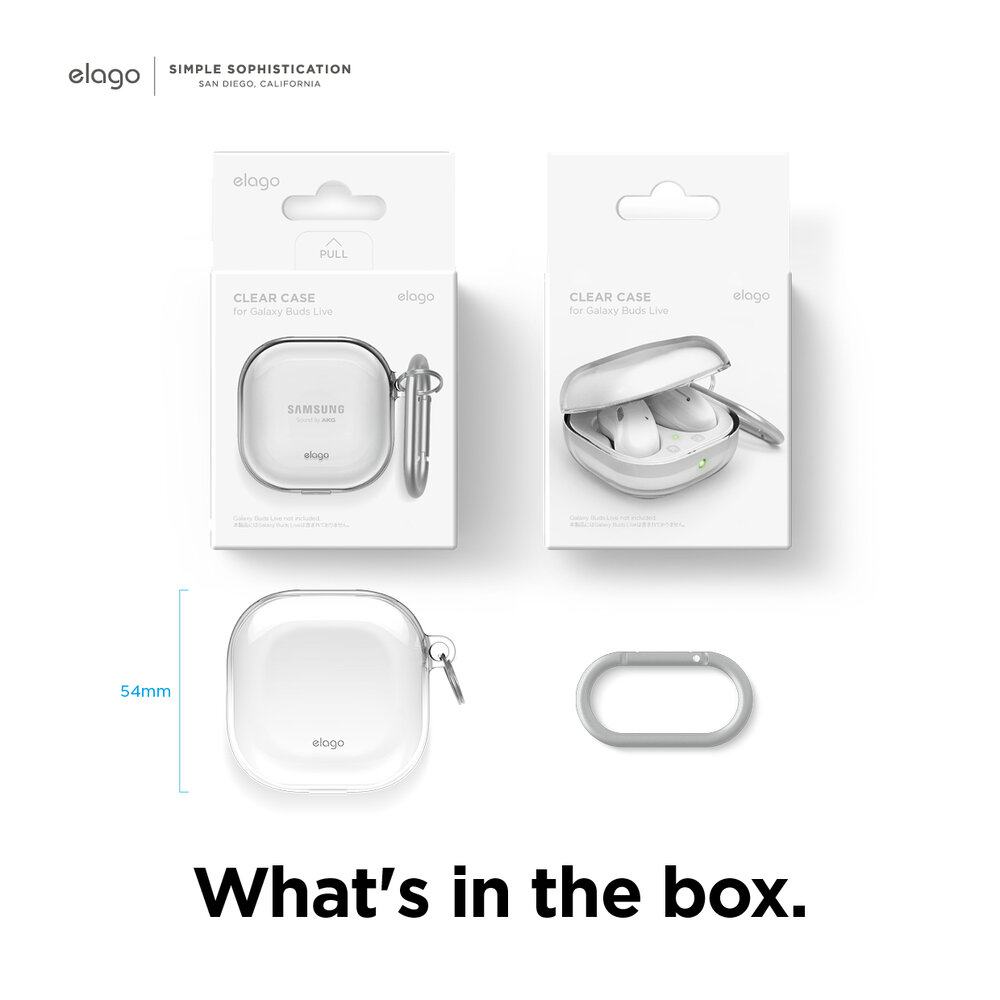 Elago Galaxy Buds Live Clear Hang Case