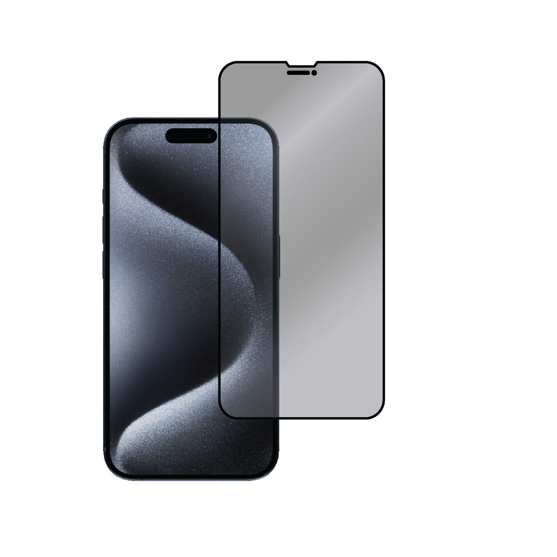 Eltoro Double Strong CF Screen Protector for iPhone 15 Pro Max - Privacy/Black