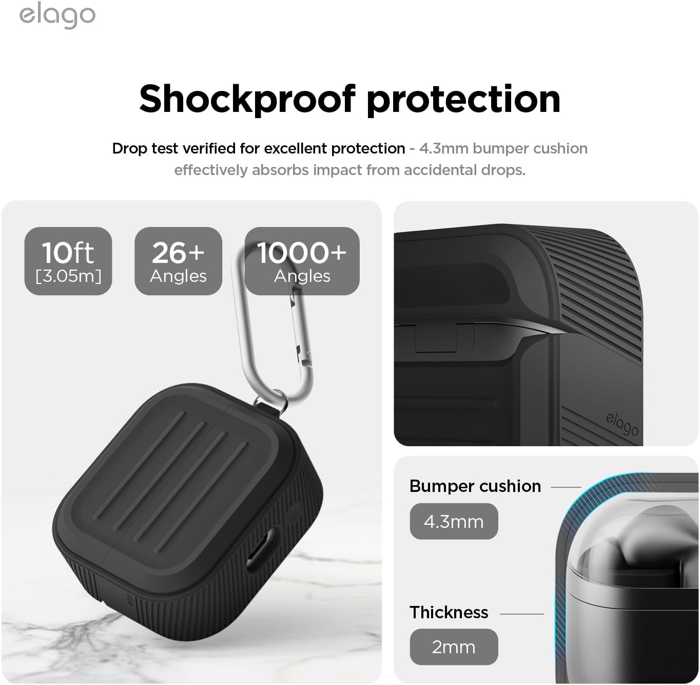 Elago Galaxy Buds 3 / 3 Pro Armor Hang Case 