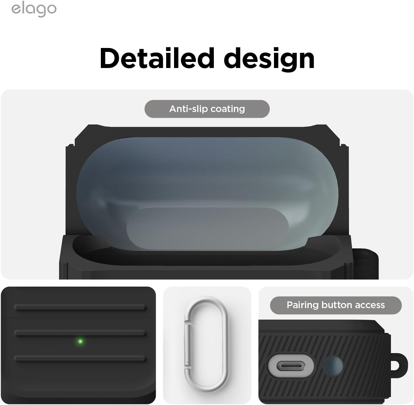 Elago Galaxy Buds 3 / 3 Pro Armor Hang Case 