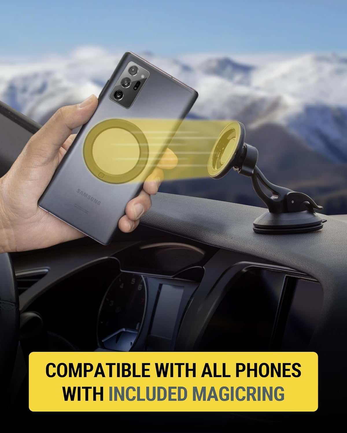 Scosche MAGICMOUNT™ SELECT Magsafe WINDOW/DASH MOUNT Magnetic Mount for Mobile & MagSafe Devices