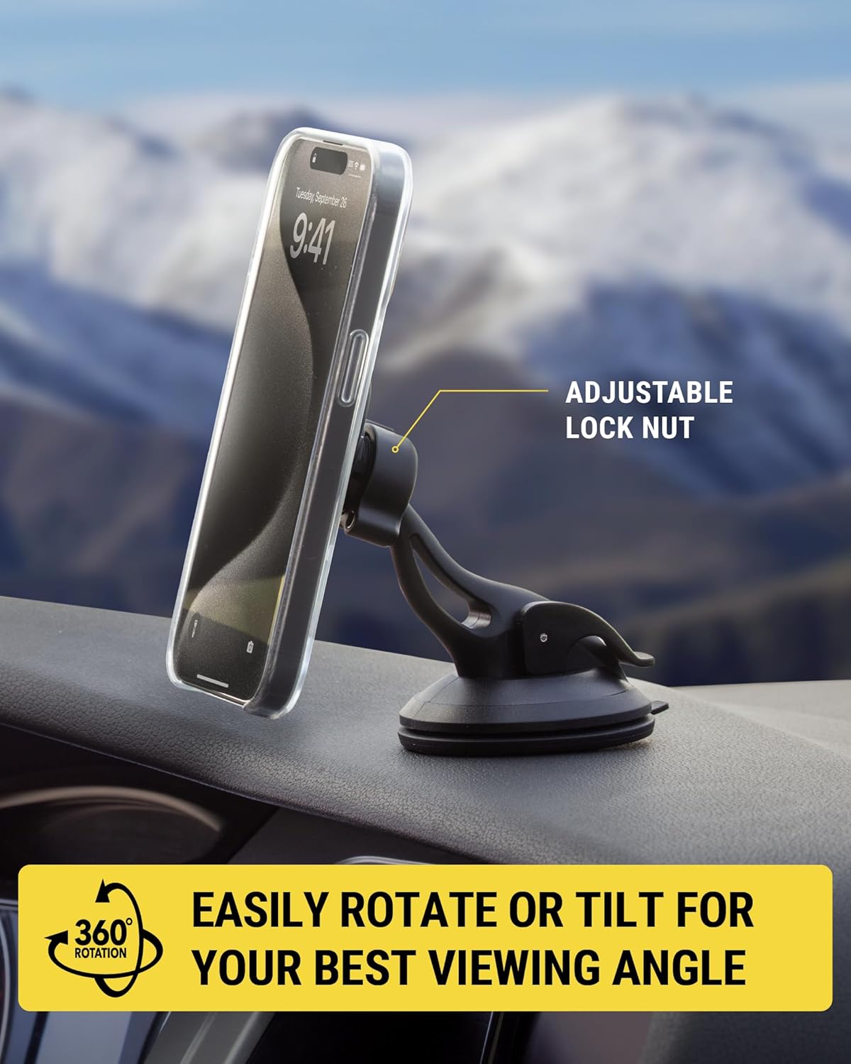 Scosche MAGICMOUNT™ SELECT Magsafe WINDOW/DASH MOUNT Magnetic Mount for Mobile & MagSafe Devices