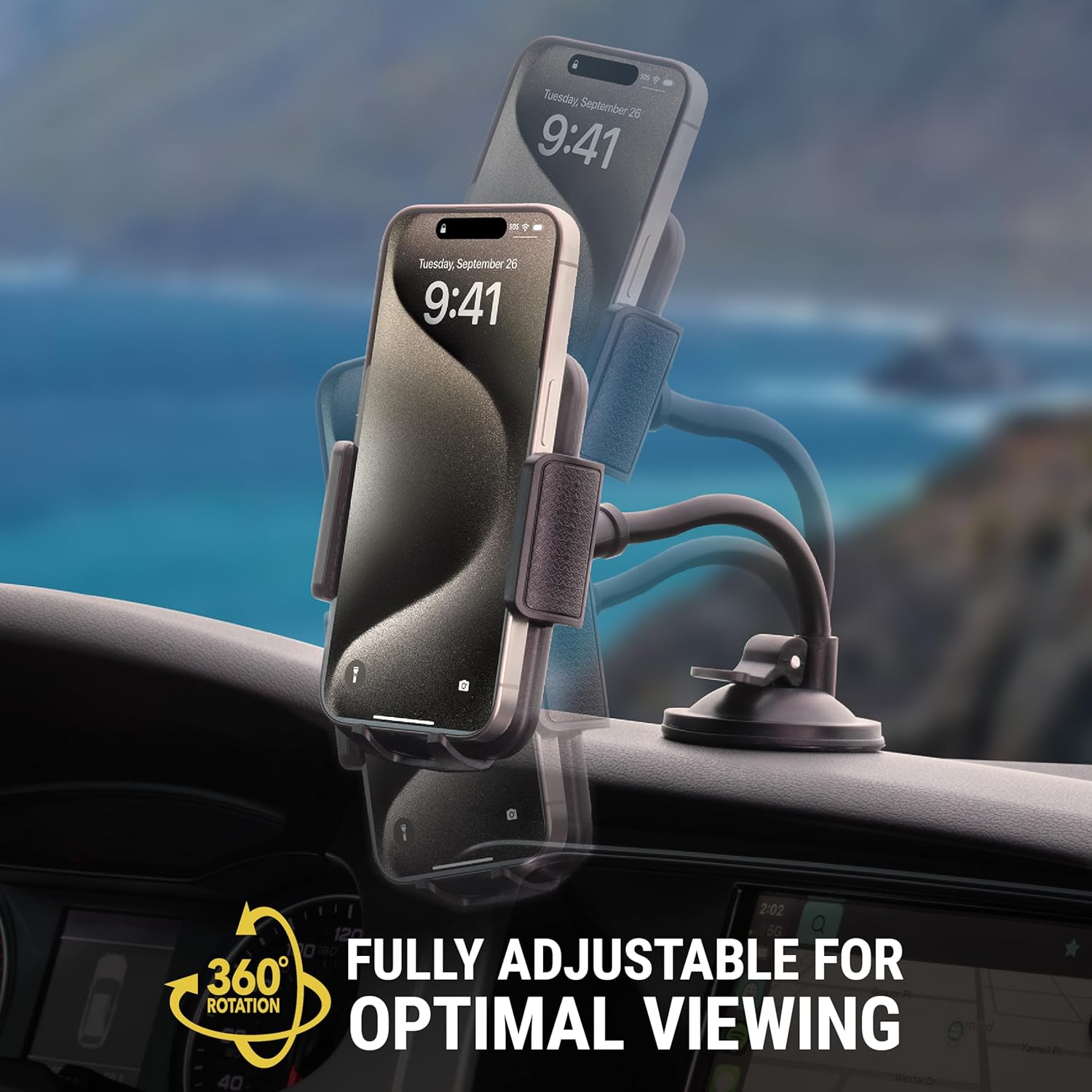 Scosche StuckUp Select 4-IN-1 Car Window/Dash/Vent/Console Mount