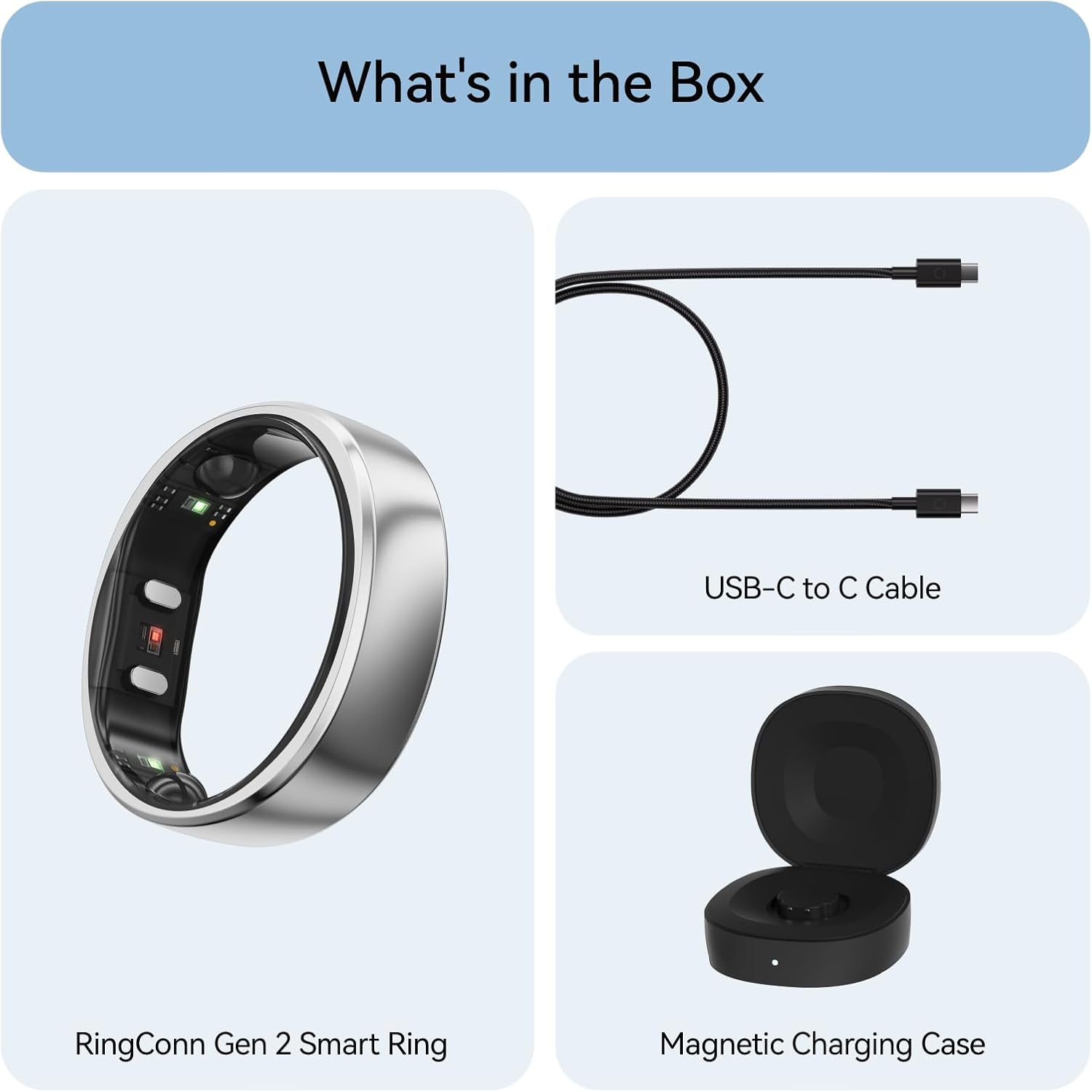 Ringconn Smart Ring Gen 2 - Silver