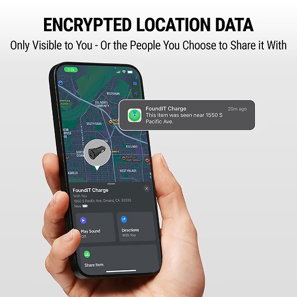 Scosche FoundIT™ Pro Finder - 32W USB-C®/ USB-A® Charger & Locator for Android & iOS