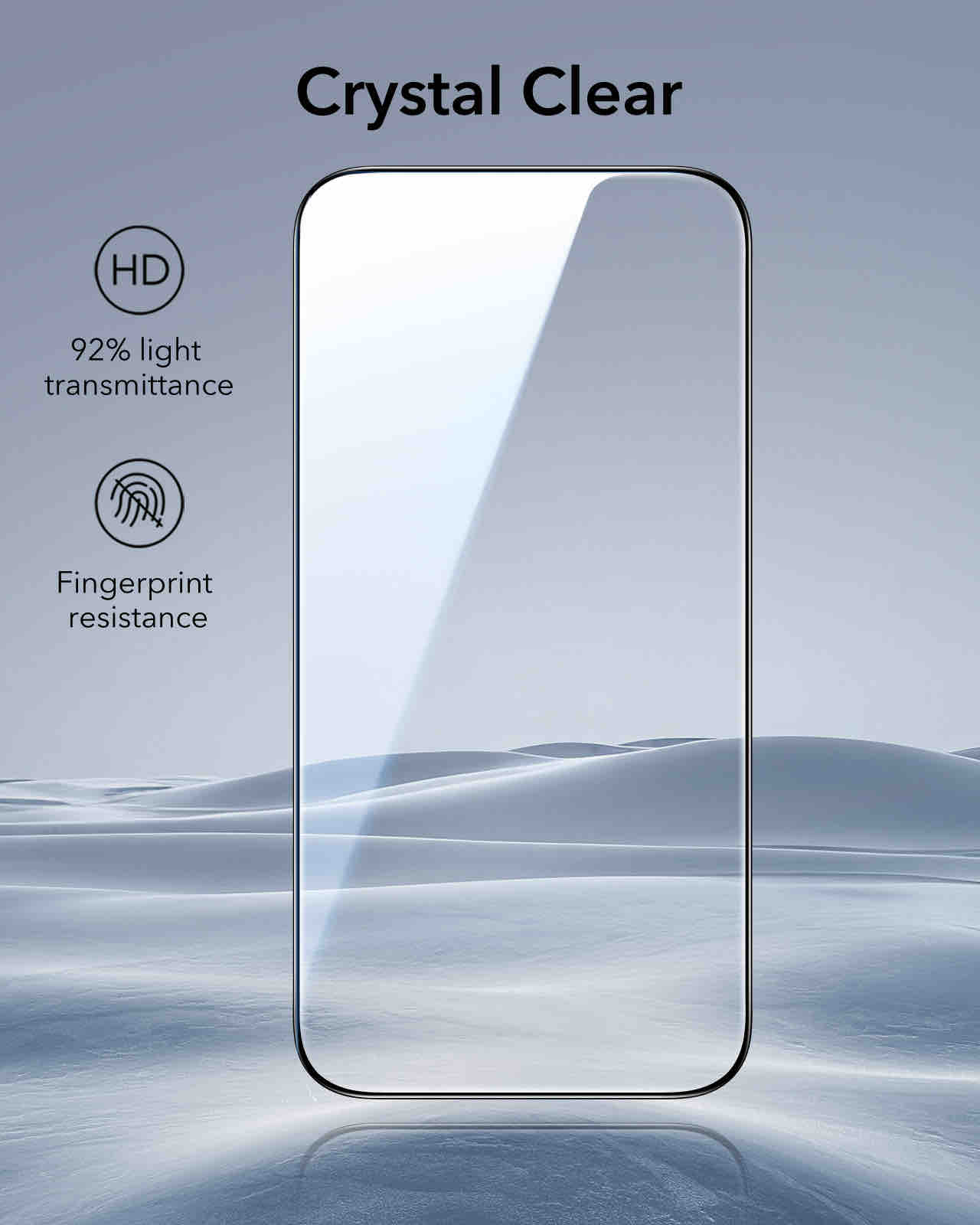 ESR iPhone 17 Pro Max Tempered Glass Screen Protector