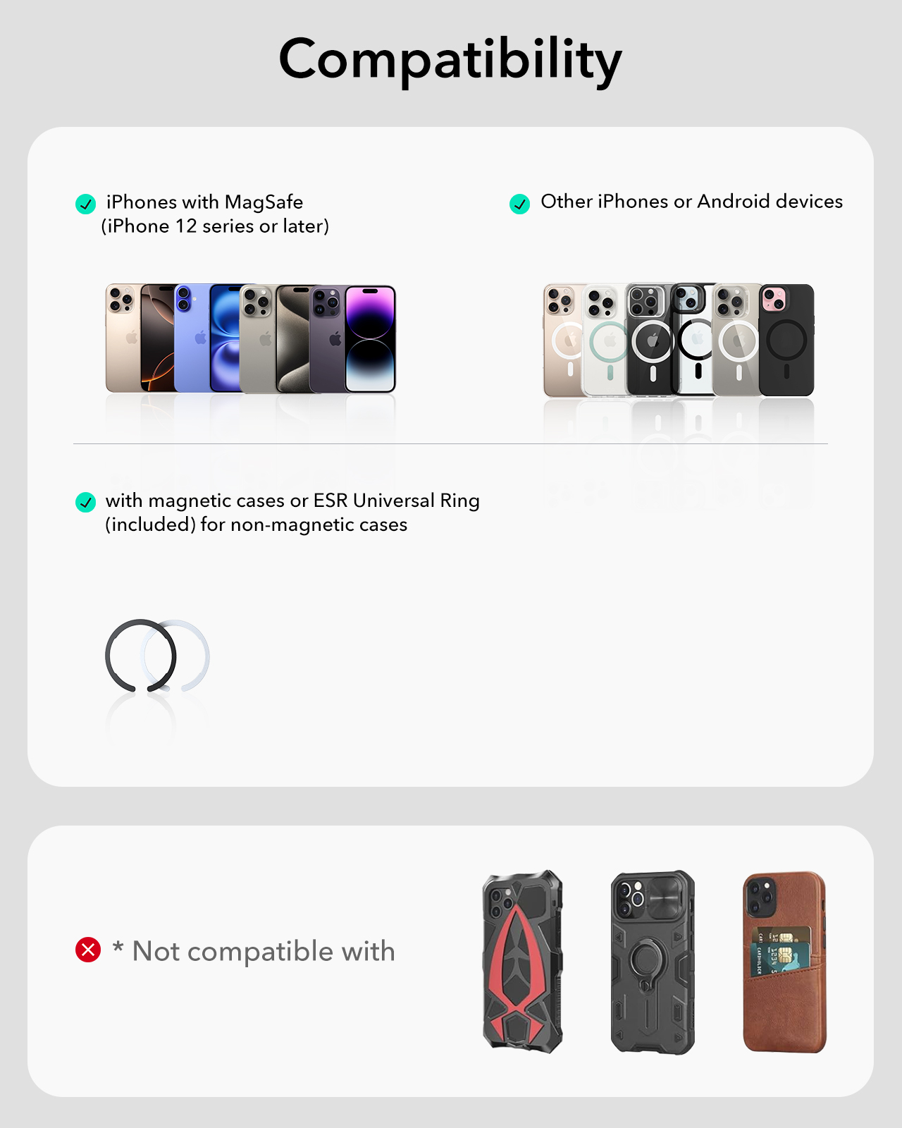 ESR OmniLock Magnetic Car Mount (Suction Cup)