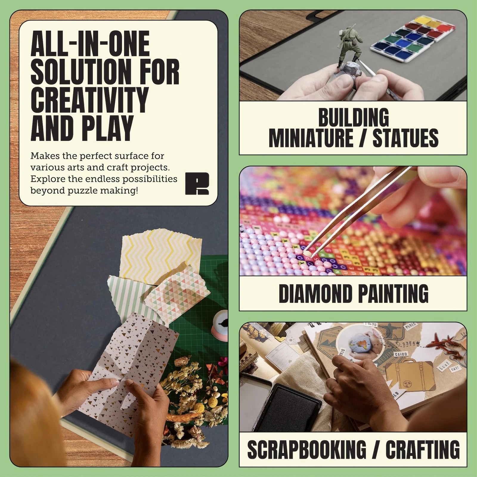 Puzzle Ready - Wooden puzzle board for 1500 pieces