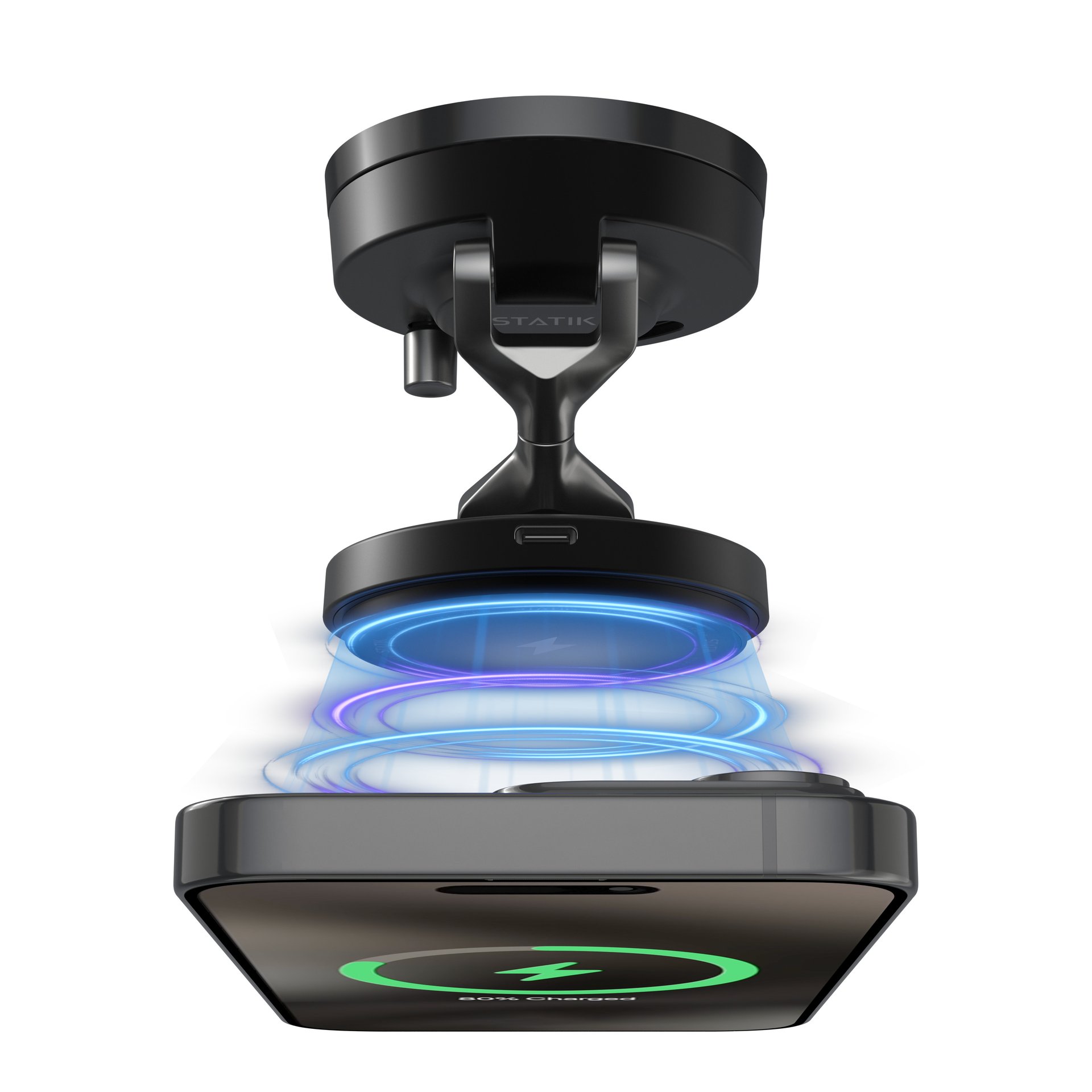 STATIK HyperMount Pro Vacuum Magnetic NanoSuction  Phone Mount with Wireless charging