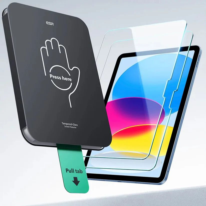 ESR Tempered-Glass Screen Protector (UltraFit Tray) Compatible with iPad 10.9 inch 11th Gen/10th Gen, 2 Pack 