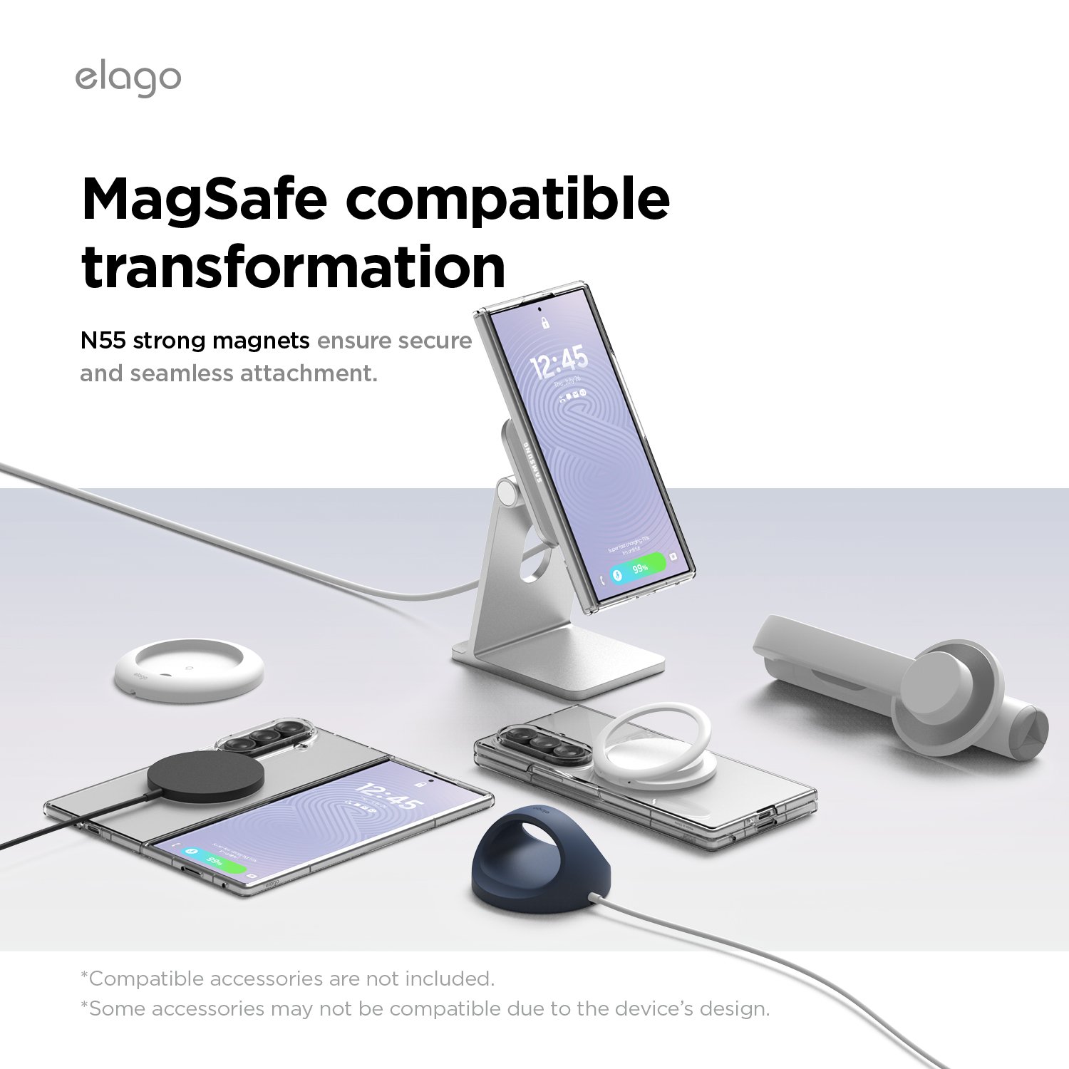 Elago Galaxy Z Fold 8 Ultra Magnetic PC  Case