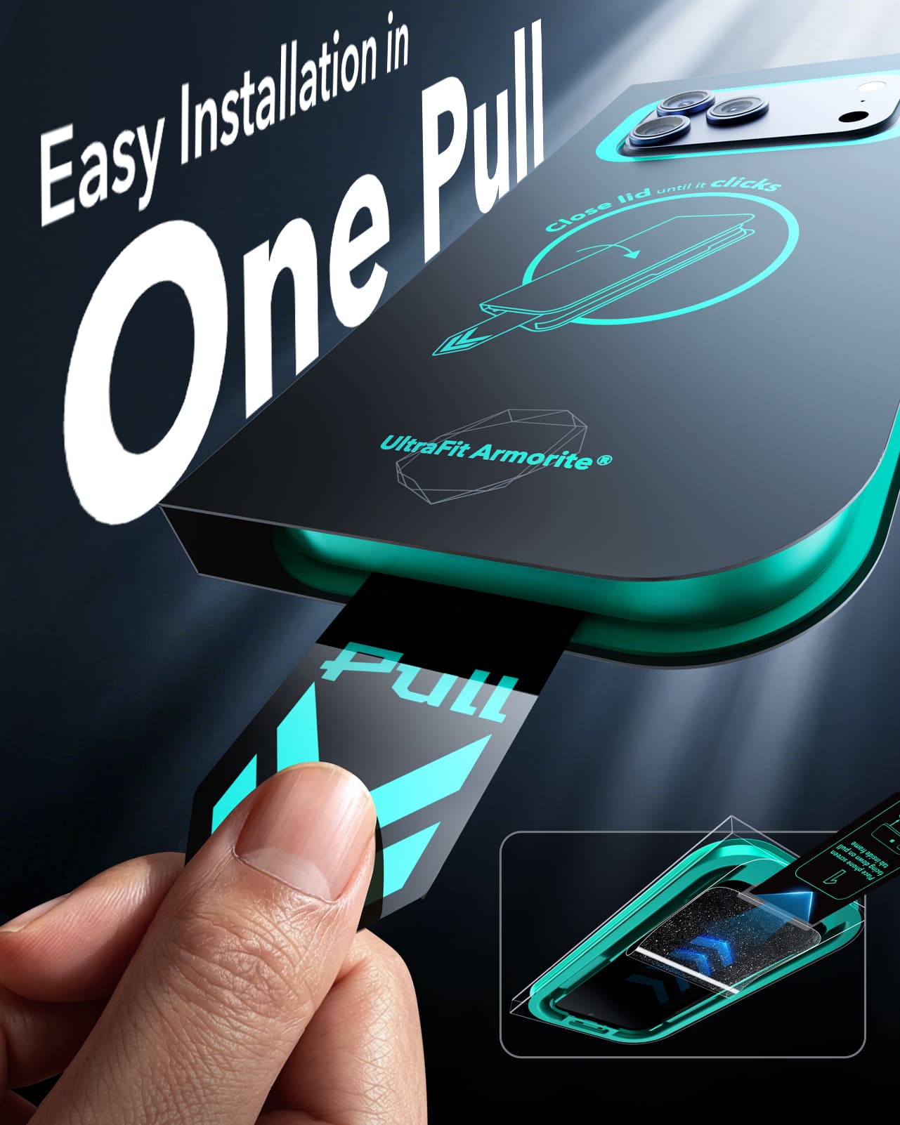ESR Armorite (UltraFit Tray) Privacy iPhone 18 Pro Max Screen Protector, 2 Pack