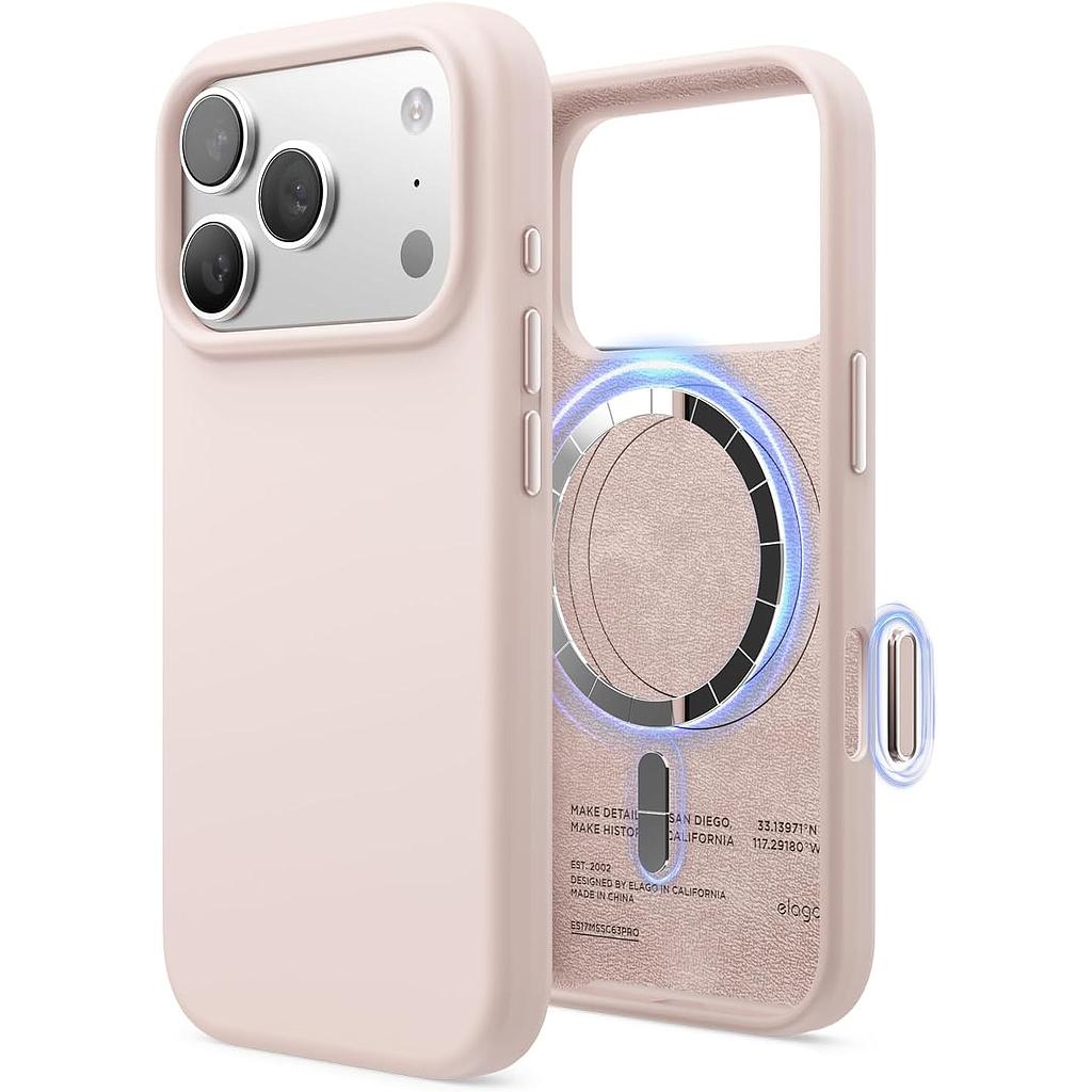 Elago iPhone 18 Pro/17 Pro Magnetic Silicone Case (Camera Control Key Included)