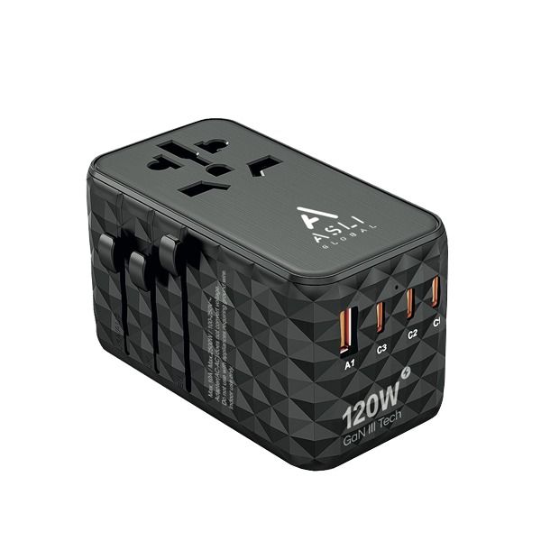 Asli Global Gan Pro Travel 120w Travel Adapter