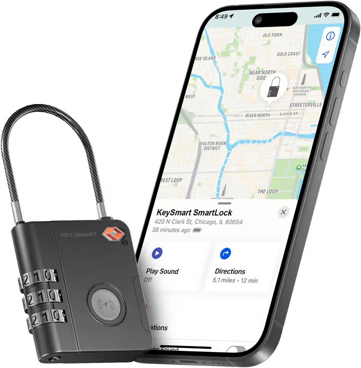 KeySmart SmartLock TSA Approved Find My Lock