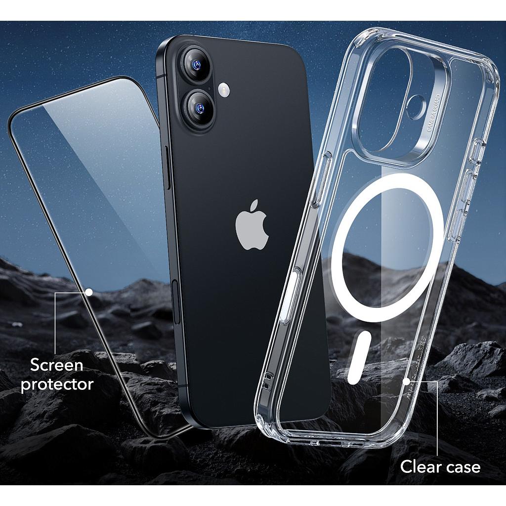 ESR iPhone 17 Halolock Classic Hybrid (Camera Control Button)+ Screen Protector Set