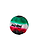 Gradient Moon ball Bulk in 2-Tier Display  Box for Kuwait