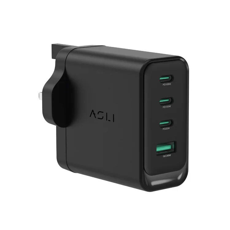Asli Global ThunderVolt Surge 100W Power Delivery GAN 4 USB Wall Charger