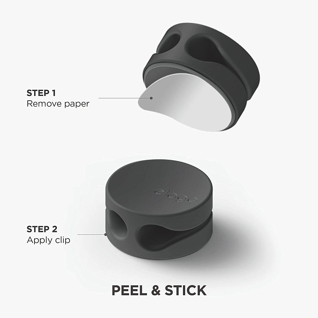 [ECA-BUT-BK-OP] Elago Cable Management Buttons (7 pieces) (Online Packaging)
