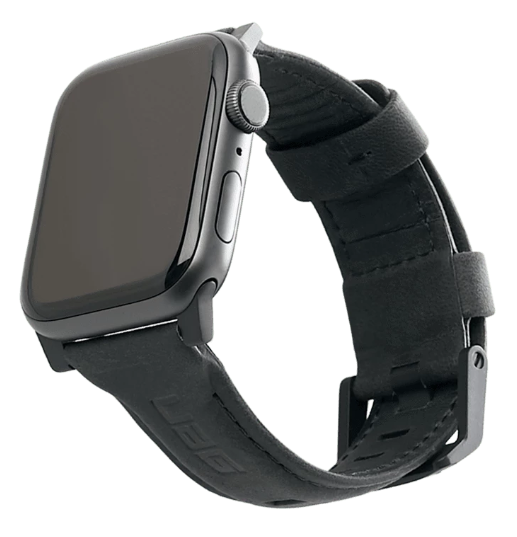 [19148B114040] UAG Apple Watch 45mm/44mm/42mm/Ultra Leather Strap (Black)