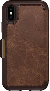 [77-59631] OtterBox iPhone XS Strada Folio Case (Espresso Brown)