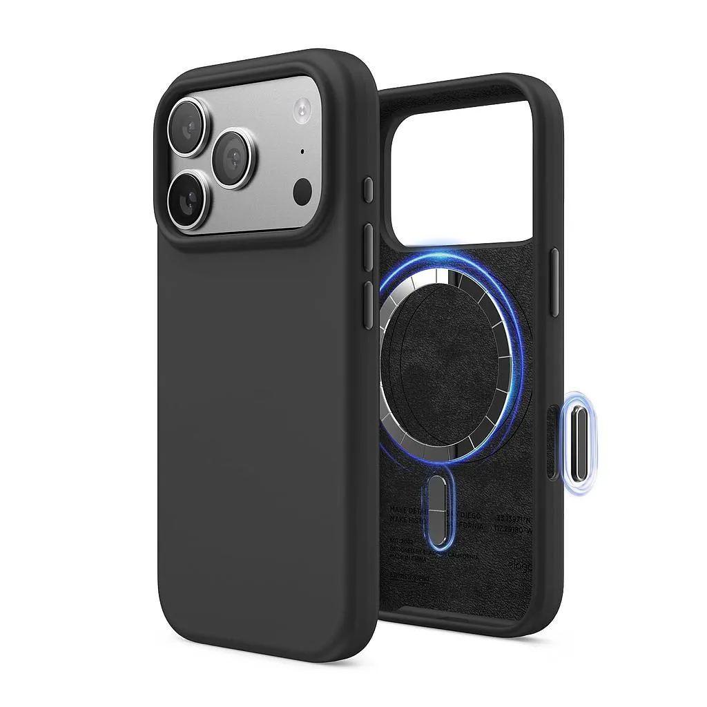 Elago iPhone 18 Pro Max/17 Pro Max Magnetic Silicone Case (Camera Control Key Included)