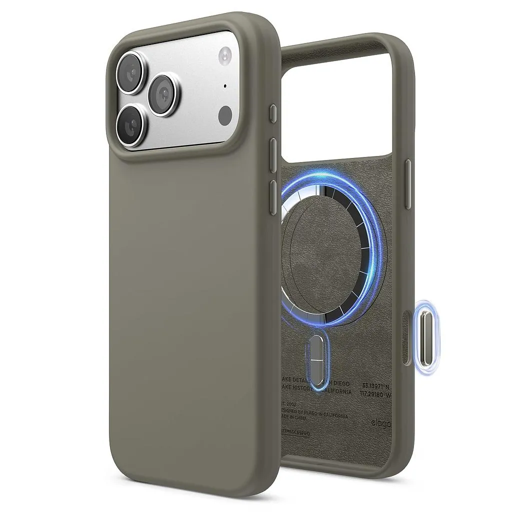 Elago iPhone 18 Pro Max/17 Pro Max Magnetic Silicone Case (Camera Control Key Included)