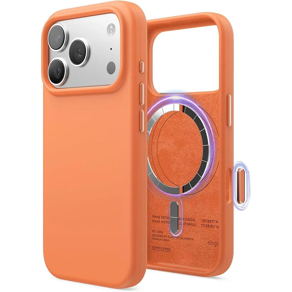 Elago iPhone 18 Pro/17 Pro Magnetic Silicone Case (Camera Control Key Included)