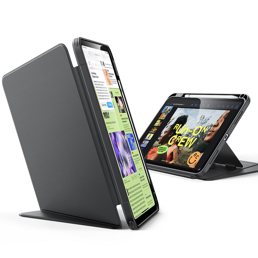 [1B212001] ESR iPad 11 inch/10.9 inch 11th Gen(A16)/10th Gen Flip Hybrid Case (Pencil Holder) (Black)