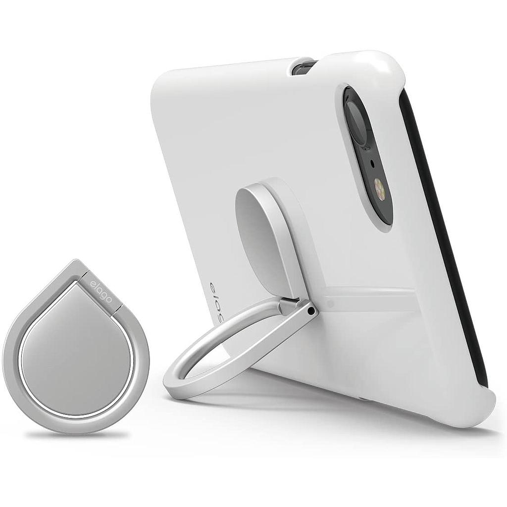 [ERING-SL-OP] Elago Ring Holder -Grip and Stand (Online Packaging) (Silver)