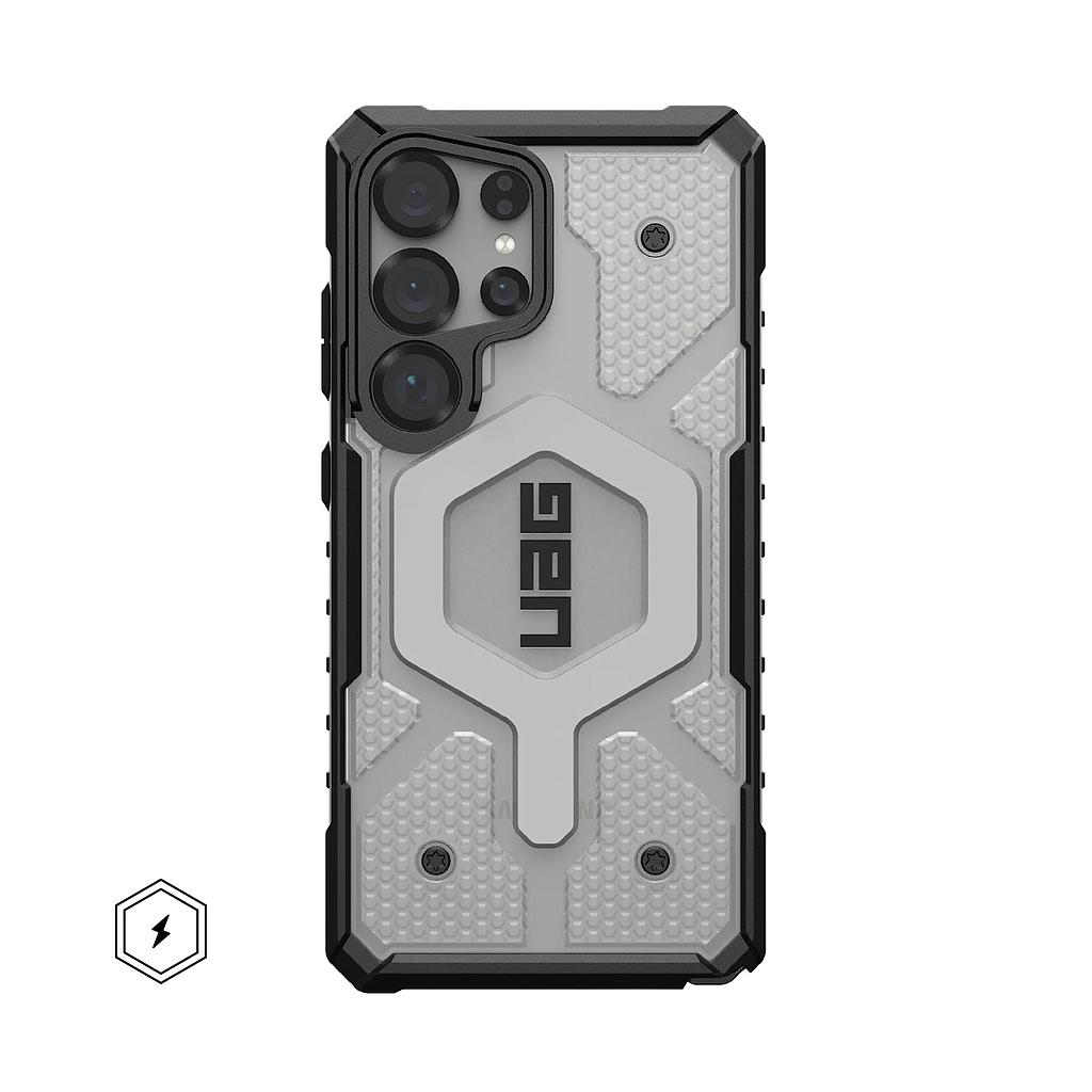 [214483114333] UAG Samsung Galaxy S25 Ultra Pathfinder Clear MagSafe Case (Ice/Silver)