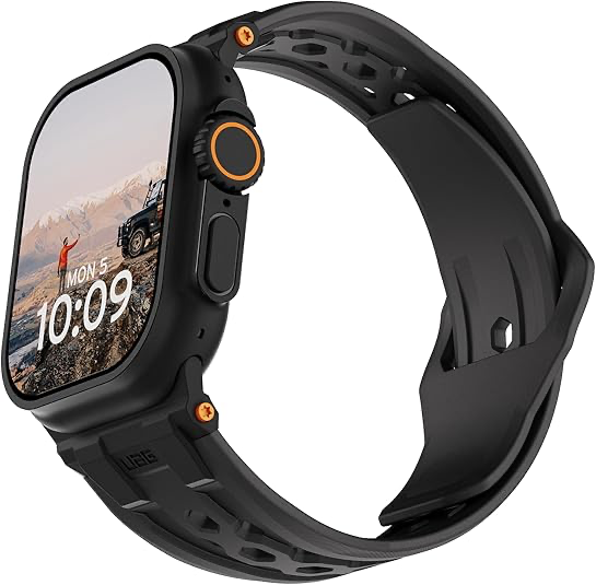 [194158114037] UAG Apple Watch 49/45/44/42 Monarch Strap (Black/Black)