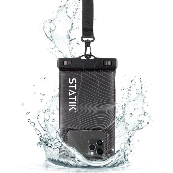 [PUP-0820-NF-BLK] Statik MarCase Floating Waterproof Phone Pouch Case (Black)