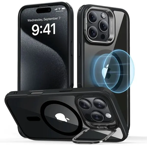 ESR iPhone 16 Pro Classic Hybrid (HaloLock) with Stash Stand Case