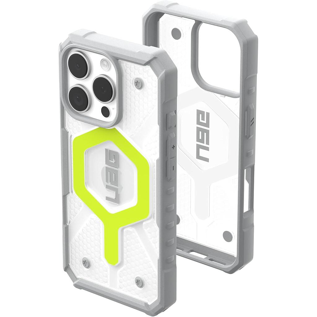 [114464118181] UAG iPhone 16 Pro Magsafe Pathfinder Clear Case (Active Neon)