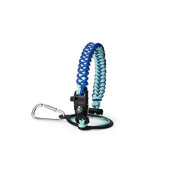 [2008603] Buzio Paracord Carrier Strap Cord-Fits Wide Mouth Bottle (Caribbean Blue)