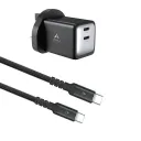 Asli 66W USB-C To USB-C Cable And Dual USB-C 45W PowerAdapter