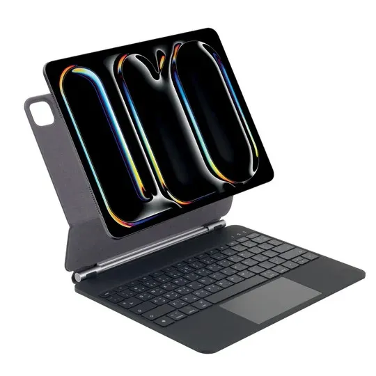 [ZK-AX11] LZEL iPad Pro 11-inch M4/M5 Zenkey Axon Series Magic Keyboard Arabic And English Black