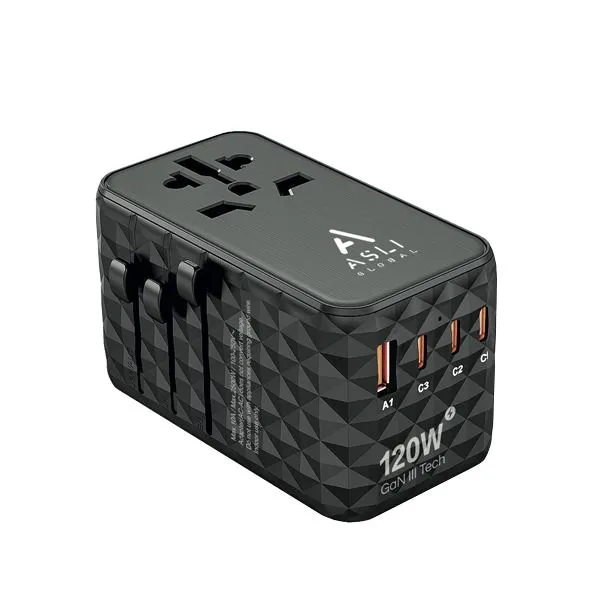 Asli Global Gan Pro Travel 120w Travel Adapter