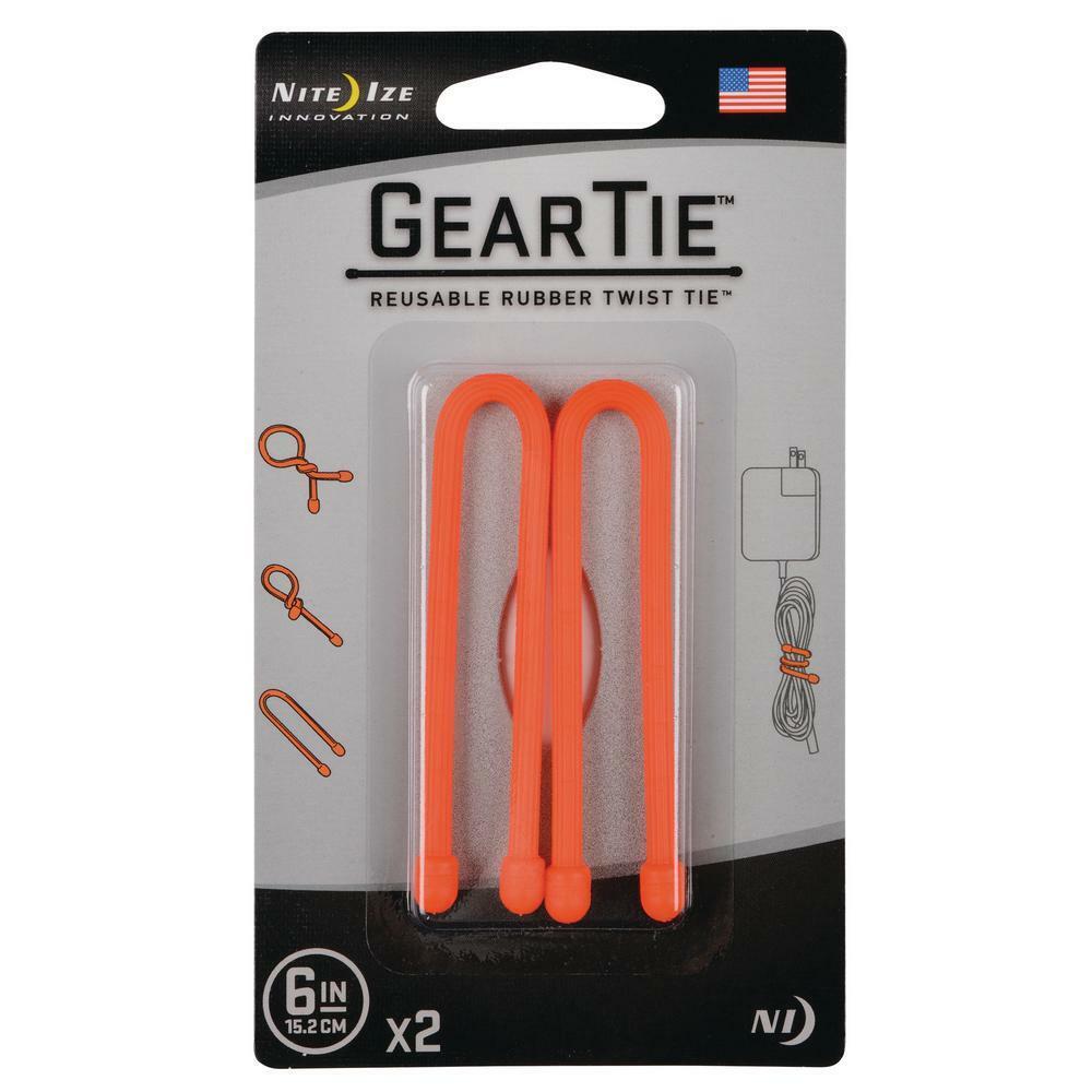 NiteIze Gear Tie® Reusable Rubber Twist Tie