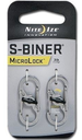 NiteIze S-Biner® MicroLock® Stainless Steel - 2 Pack - Stainless