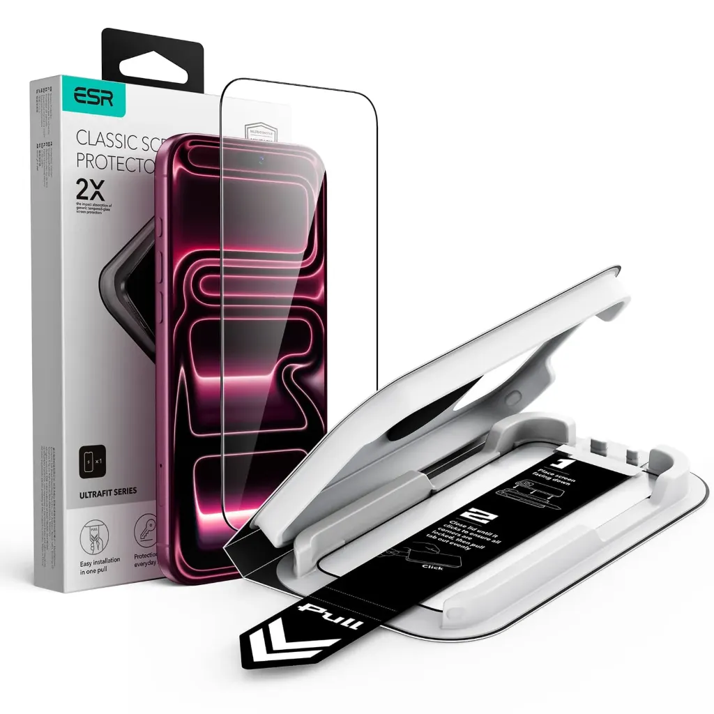 [1D88000303] ESR Screen Protector (UltraFit Tray) iPhone 18 Pro/17 Pro ,1 Pack