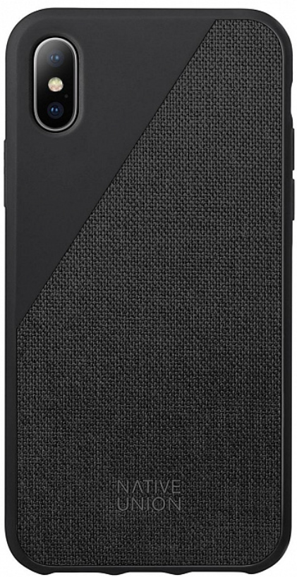 [CCAV-BLK-NP18S] Native Union iPhone XS Clic Canvas-Case (Black)