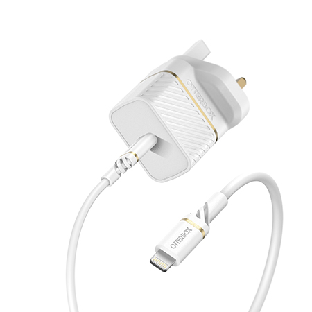 [78-80482] OtterBox UK Wall Charger 20W - 1X USB-C 20W USB-PD + USB C-Lightning Cable 1m