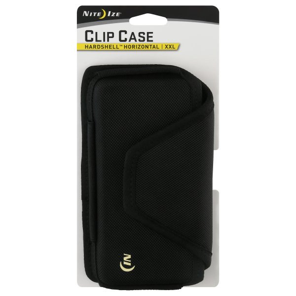 [HSHS2L-01-R3] Niteize Clip Case Hardshell™ Horizontal Universal Rugged Holster - XXL - Black
