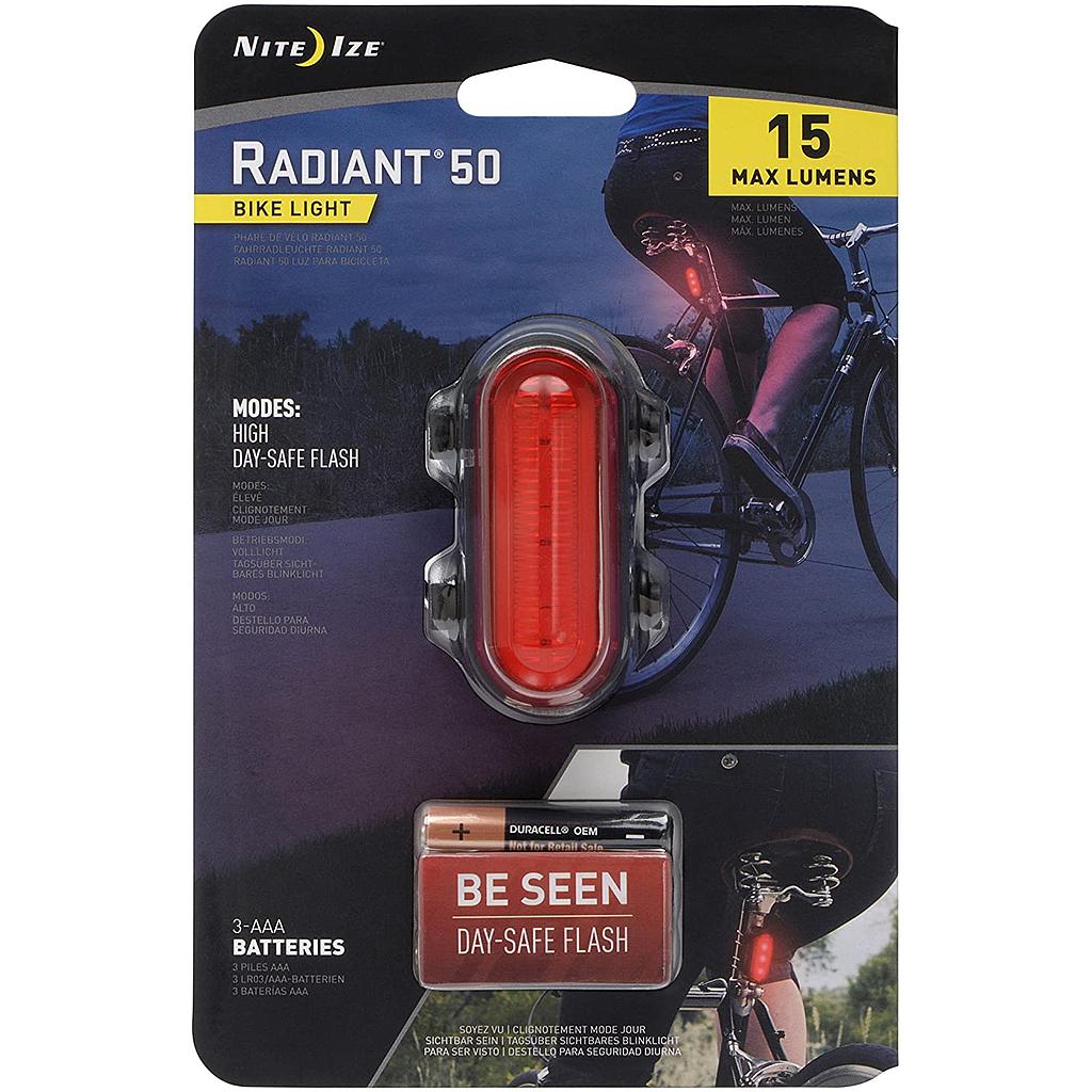 [R50BA-02-R7] Niteize Radiant® 50 Bike Light -US - White