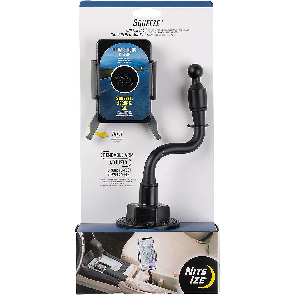 [SUCH-01-R8] Niteize Squeeze Universal Cup Holder Mount