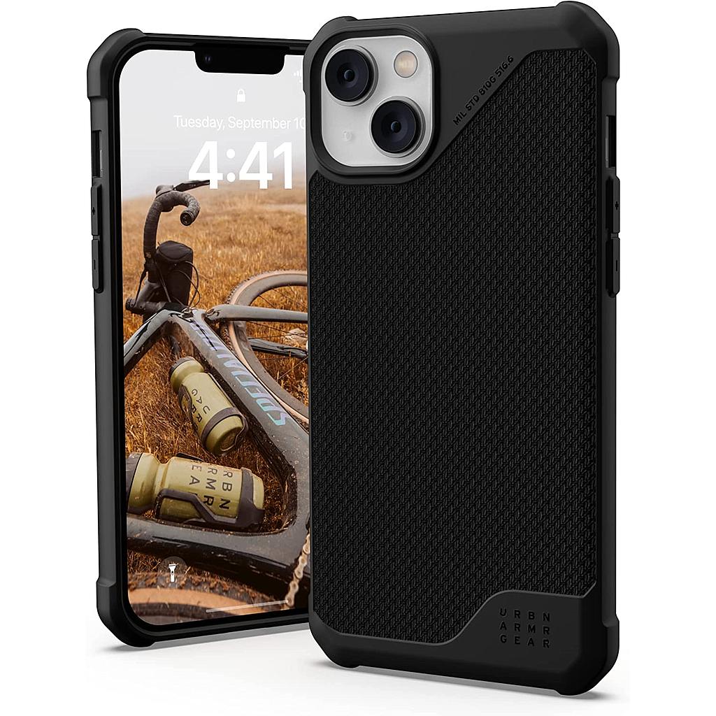 [114049113940] UAG iPhone 14 Plus MagSafe Metropolis LT Case- Kevlar Black