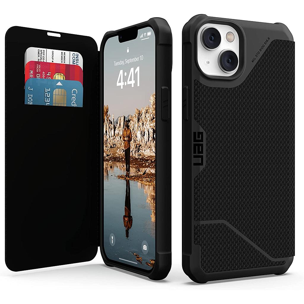 [114045113940] UAG iPhone 14 Plus Metropolis Case - Kevlar Black