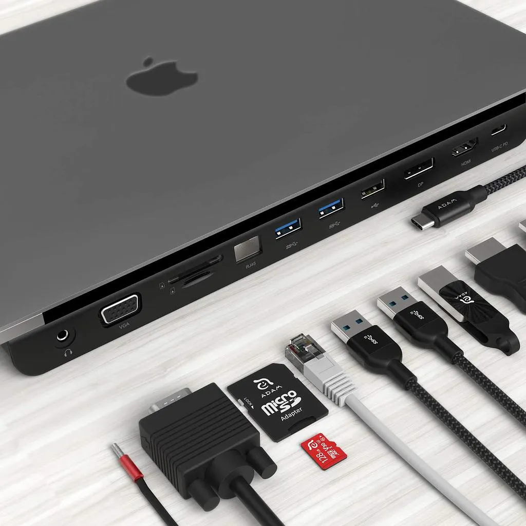 [AAPADHUBPROBK] Adam Elements CASA HUB PRO USB-C 3.1 11-in-1 Multi-Function Hub